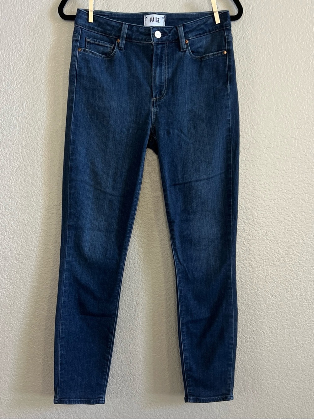 Paige Hoxton Ankle Skinny Blue Jeans Size 28